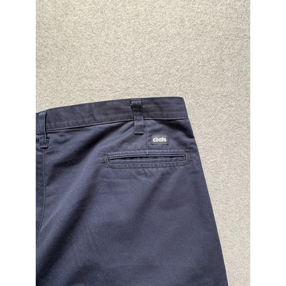 Cintas ComfortFlex Mens Navy Blue Cargo Work Pants 270-20 Size 40 x 31